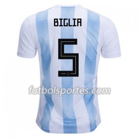 Camisetas Argentina Biglia 5 Primera Equipacion Mundial 2018